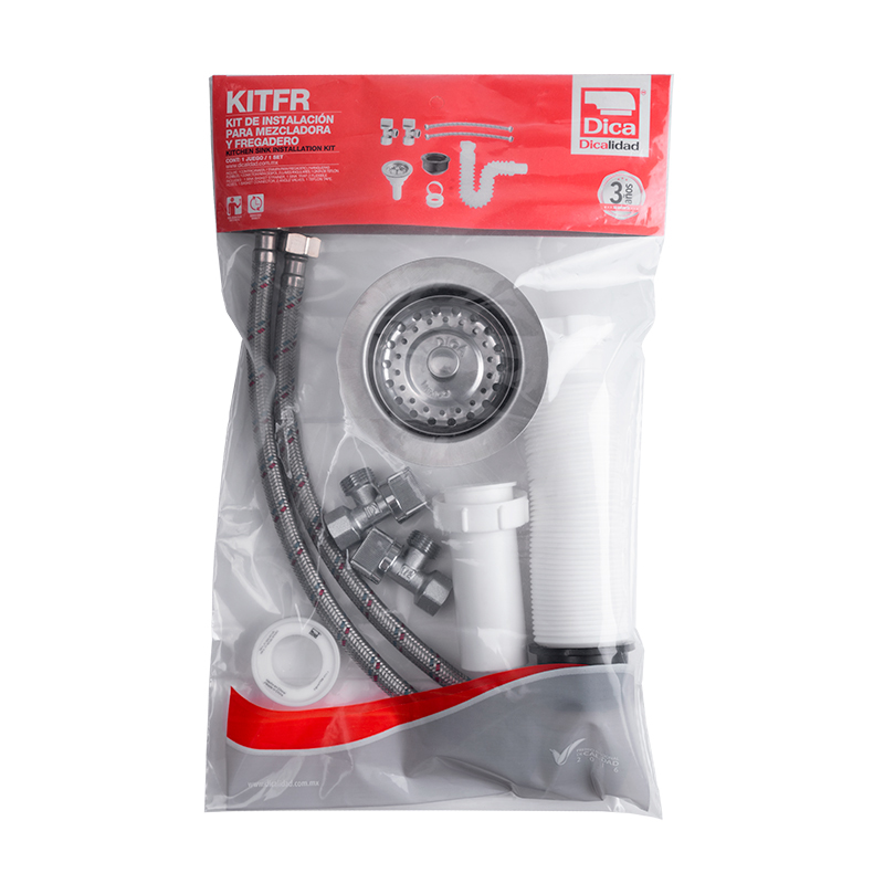 KIT DE INSTALACION PARA FREGADERO DICA