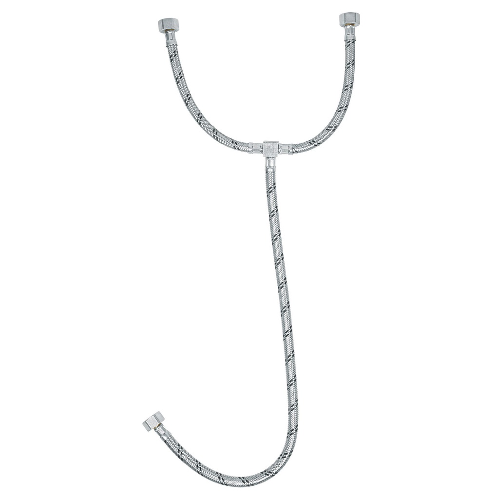 [49124] MANGUERA HULE , T , 55 CM, ACERO INOXIDA