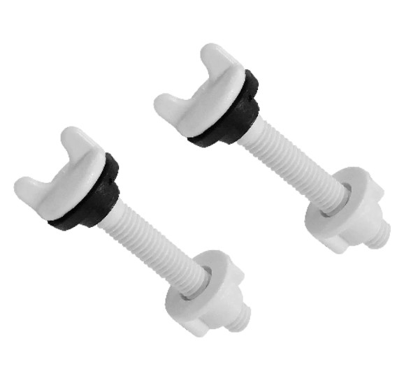 [9740] TORNILLOS PARA WC PLASTICO BLANCO FAMA