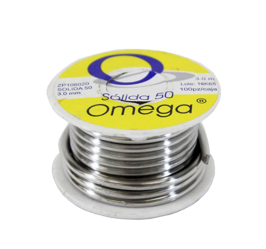 [ZP106020] SOLDADURA SOLIDA OMEGA 50 3MM ROLLO 3MTS