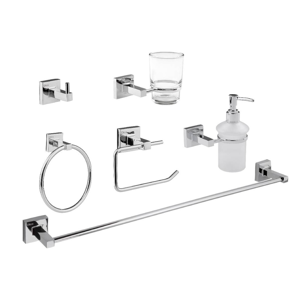 [3300] ACCESORIOS PARA BAÑO DICA 6 PIEZAS