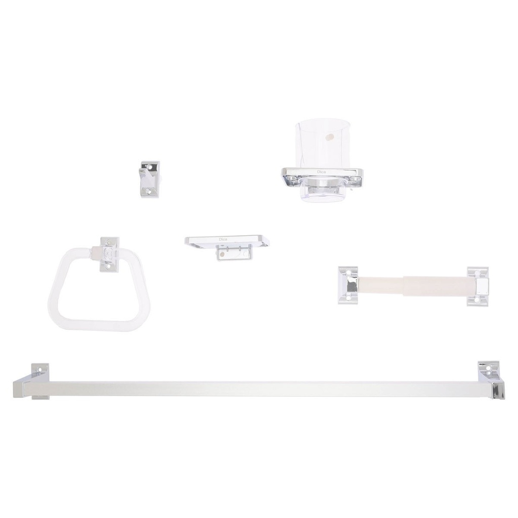 [4200TS] ACCESORIOS PARA BAÑO DICA 6 PIEZAS