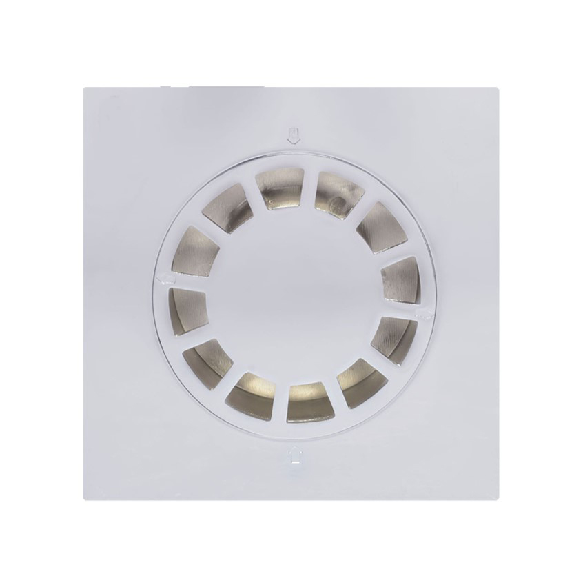 [9664] COLADERA CUADRADA BLANCA #4 ABS FAMA