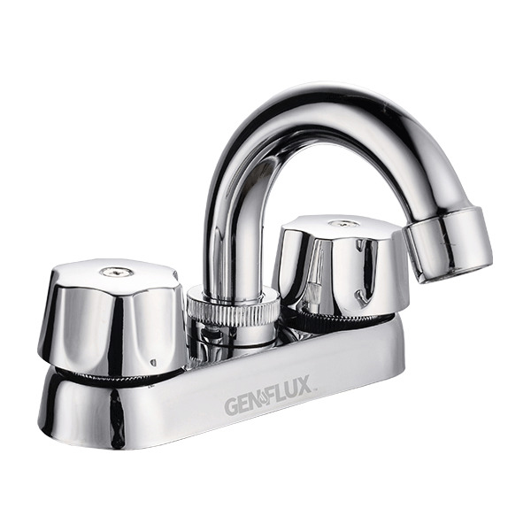 [MZLA120MECB] MEZCLADORA GENFLUX LAVABO 4  MA METALICO