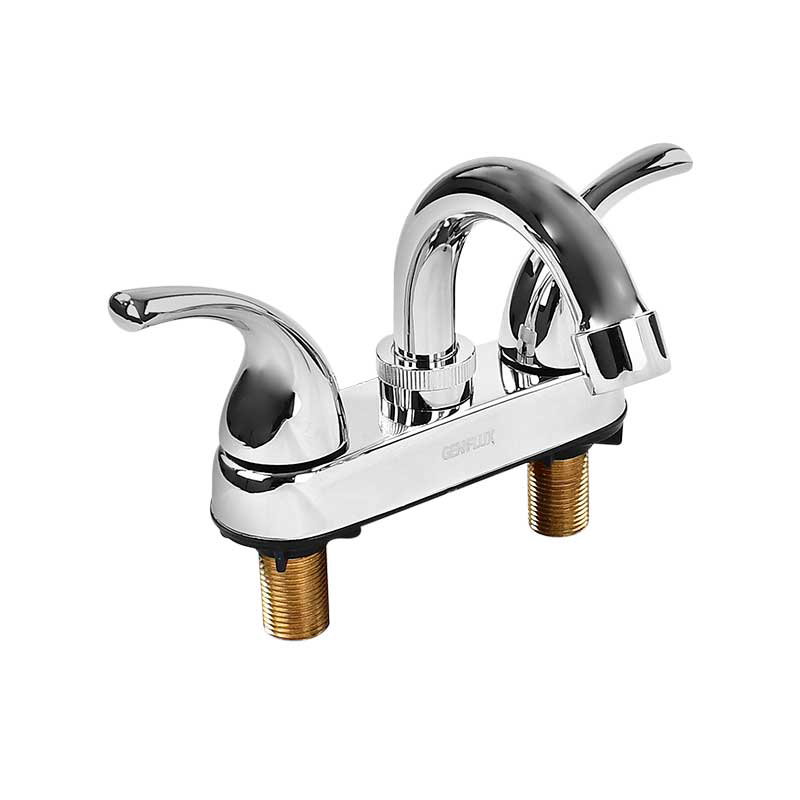 MEZCLADORA GENFLUX MET LAVABO 4 MAN CURV