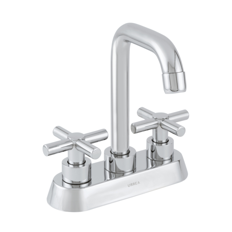 MEZCLADORA LAVABO URREA 4  MAN CRUCETA