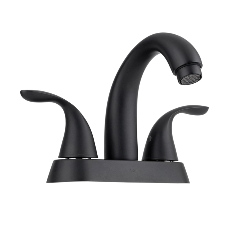 MEZCLADORA LAVABO URREA 4  NEGRO MATE