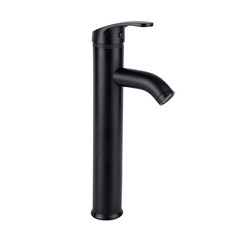MONOMANDO LAVABO DICA ALTO NEGRO MATE