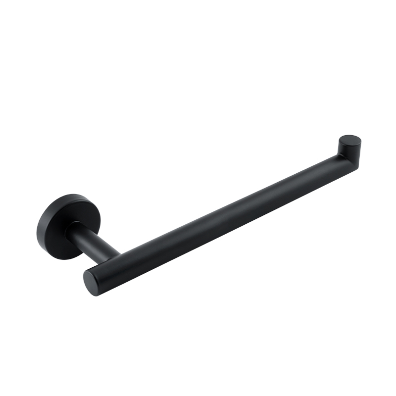 [1103.2] TOALLERO DE ARGOLLA DICA NEGRO MATE
