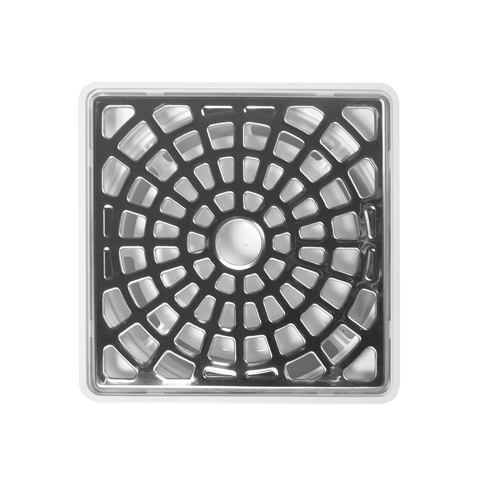COLADERA CUADRADA REJ.A.INOX TAPA HIGIEN