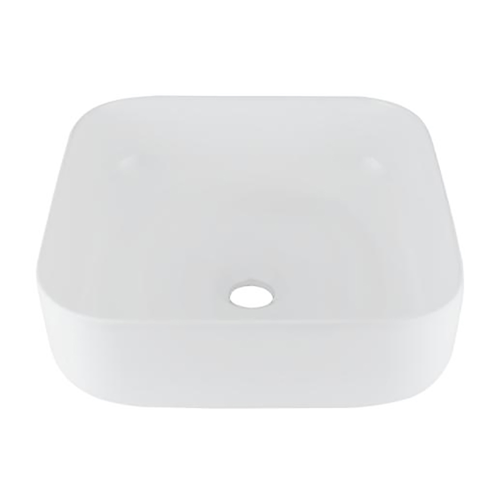 [LV1070C021] LAVABO URREA CUADRADO S/REBOSADERO BLANC