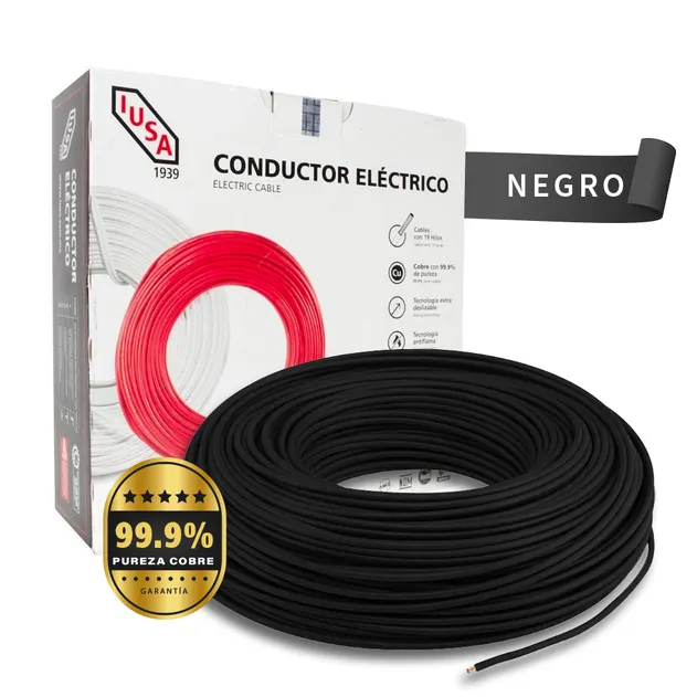 CABLE THW IUSA NEGRO CAJA 100M CAL. 10