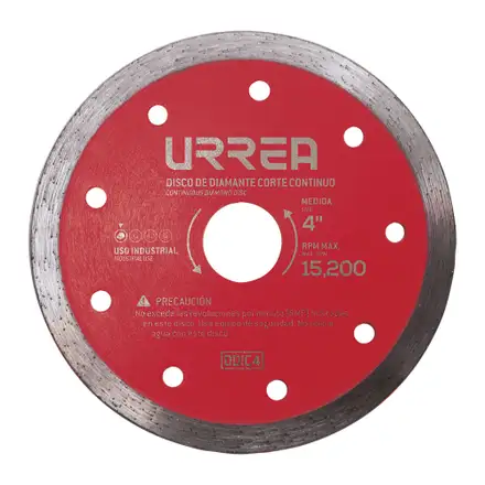 [DDIC45] DISCO DIAMANTE RIN CONTINUO URREA 4 1/2"