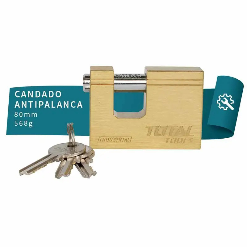 [619286] CANDADO TOTAL ANTIPALANCA DE LATON 80MM