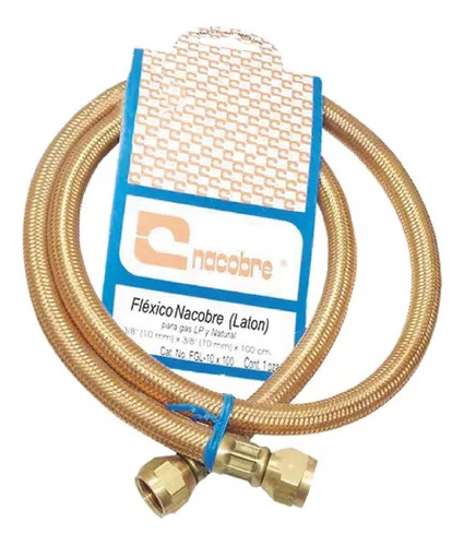 MANGUERA PARA GAS NACOBRE 3/8" X 60CM   v