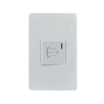PLACA GENLIT CONTACTO TIMBRE BLANCO