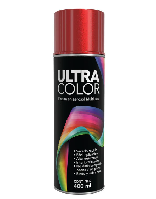 AEROSOL ULTRACOLOR ROJO METALICO 400ML